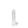 6" / 15 cm Realistic Dildo With Balls - Transparent
