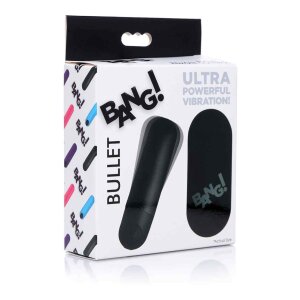 Vibrating Bullet with Remote Control - Black