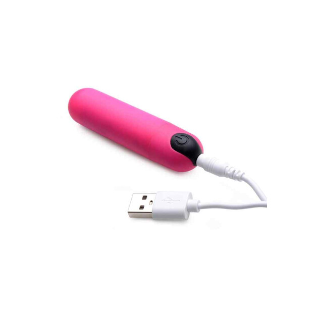 Vibrating Bullet with Remote Control - Pink