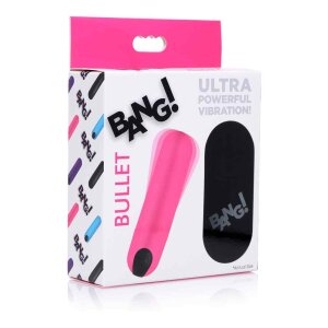 Vibrating Bullet with Remote Control - Pink