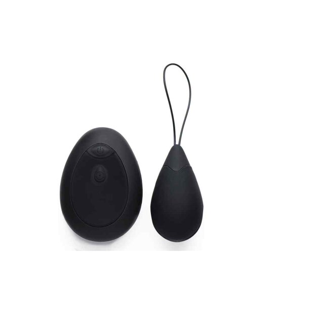 10X Silicone Vibrating Egg - Black