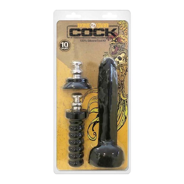 Boneyard Cock - 10 Inches - Black