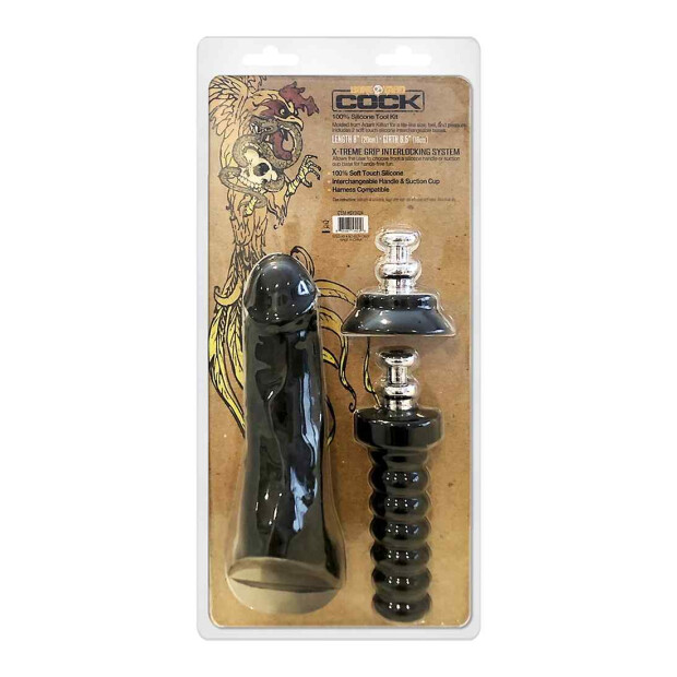 Boneyard Cock - 8 Inches - Black