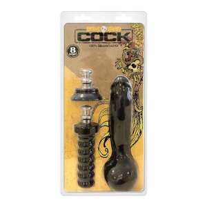 Boneyard Cock - 8 Inches - Black