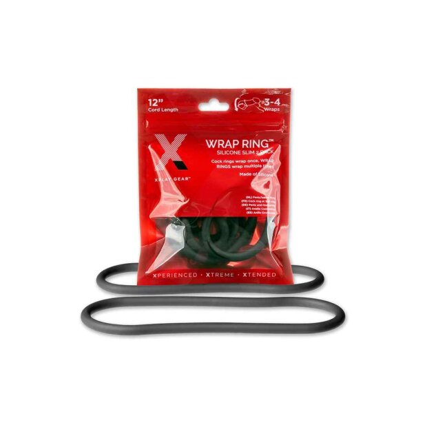 Silicone 12" Slim  Wrap Ring  - Black