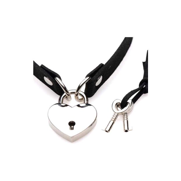Lock-It Heart Lock and Key Choker