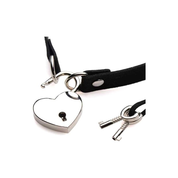 Lock-It Heart Lock and Key Choker