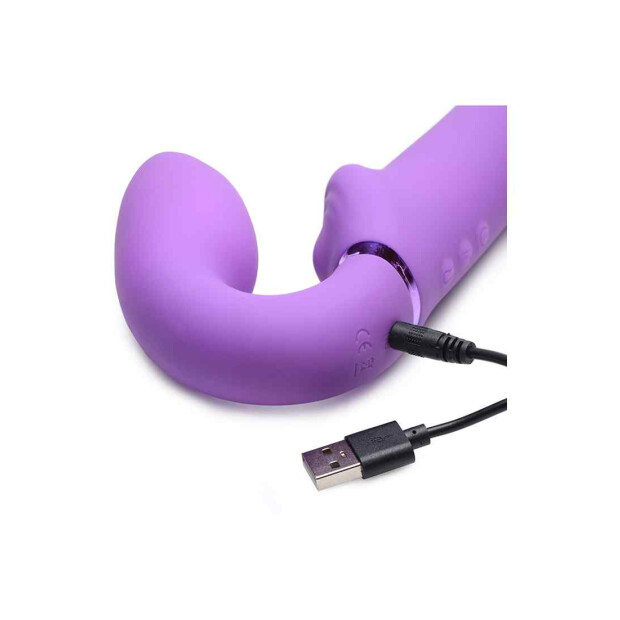 XR Brands Strap U Ergo-Fit G-Pulse Strapless Lila 24,6 cm ⌀ 4,3 cm