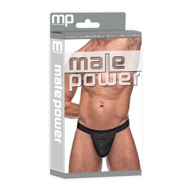 Male Power Impressions Micro G-String V S/M Black