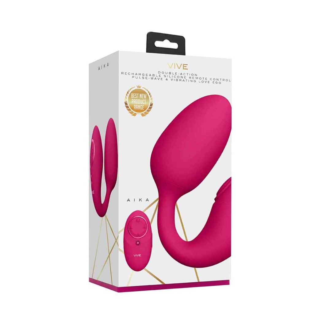 Aika Pulse Wave & Vibrating Love Egg Pink, 57,95 Aika Pulse Wave & Vibrating Love Egg Pink, 57,95