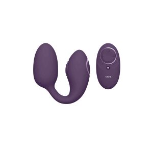 VIVE Aika Pulse Wave Vibrating Love Egg Vibrator Lila 9,2 cm
