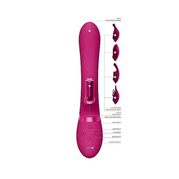 Chou G-Spot Rabbit & Clitoral Stimulator Pink