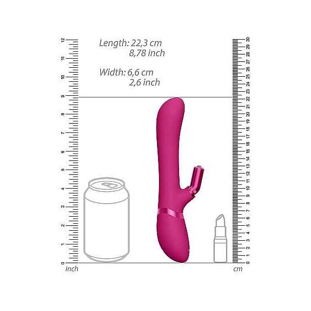 Chou G-Spot Rabbit & Clitoral Stimulator Pink