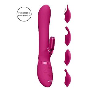 Chou G-Spot Rabbit & Clitoral Stimulator Pink
