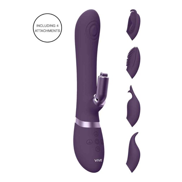 Etsu Pulse Wave G-Spot Rabbit & Clitoral Stimulator Purple