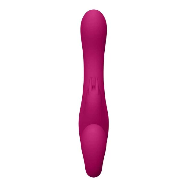 VIVE Suki Vibrating Strapless Rabbit Vibrator Pink 22 cm