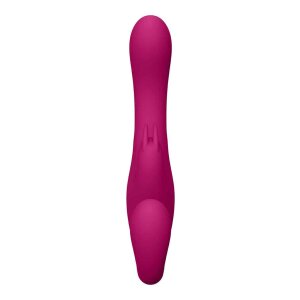 Suki Vibrating Strapless Strap-on Rabbit Pink