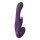 Suki Vibrating Strapless Strap-on Rabbit Purple