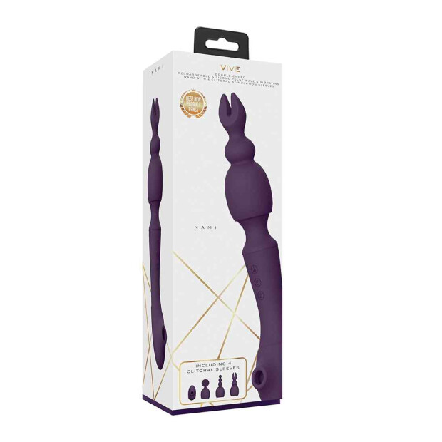 Nami Pulse Wave & Vibrating Wand Purple
