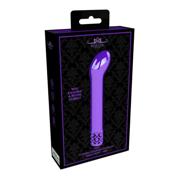 Jewel Rechargeable ABS Bullet Purple