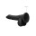 RealRock Dong with testicles Dildo Schwarz 18 cm