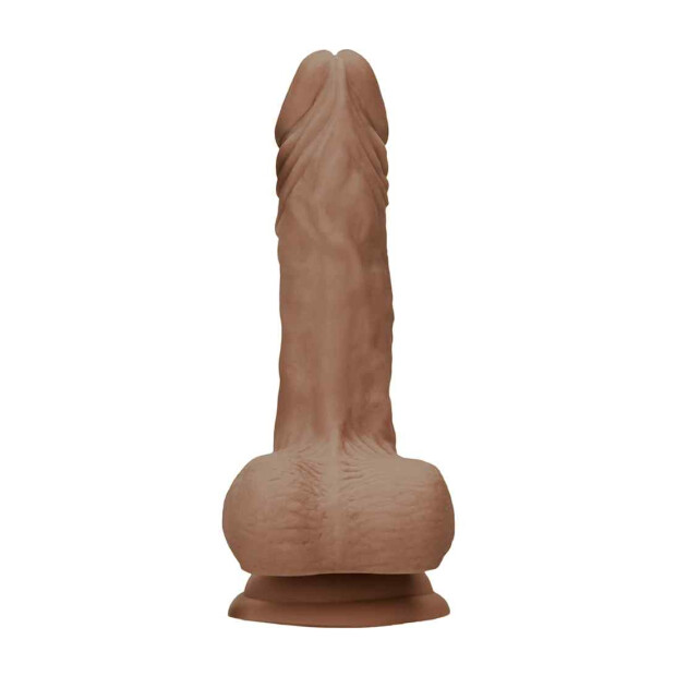 Dong with testicles 7" Tan