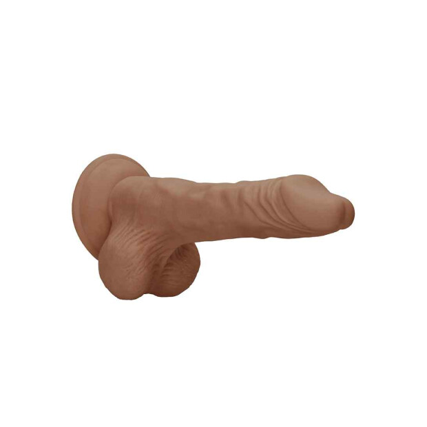 Dong with testicles 10" Tan