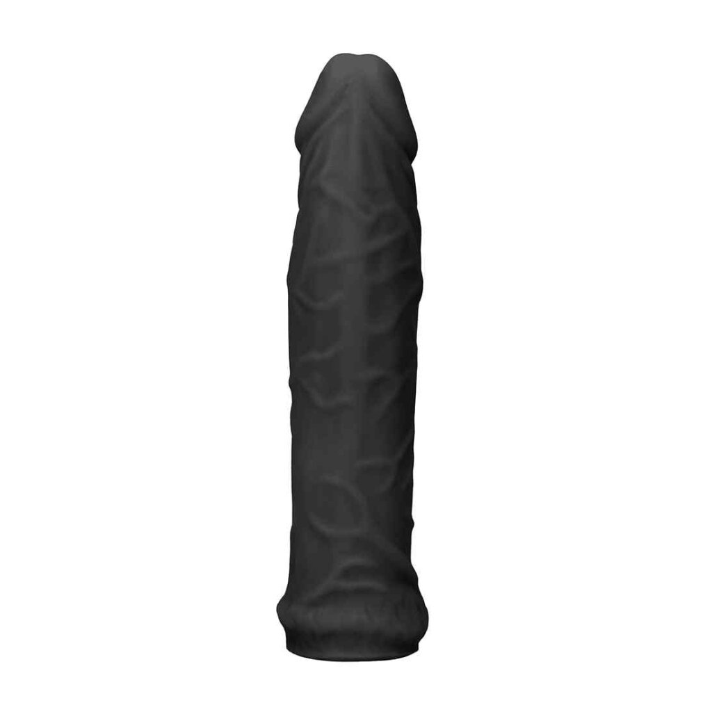 RealRock Penis Sleeve Black Penishlle Schwarz 15 cm  4 cm, 9,95