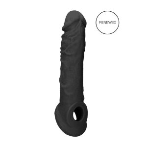 RealRock Penis Sleeve Penish&uuml;lle Schwarz 20 cm