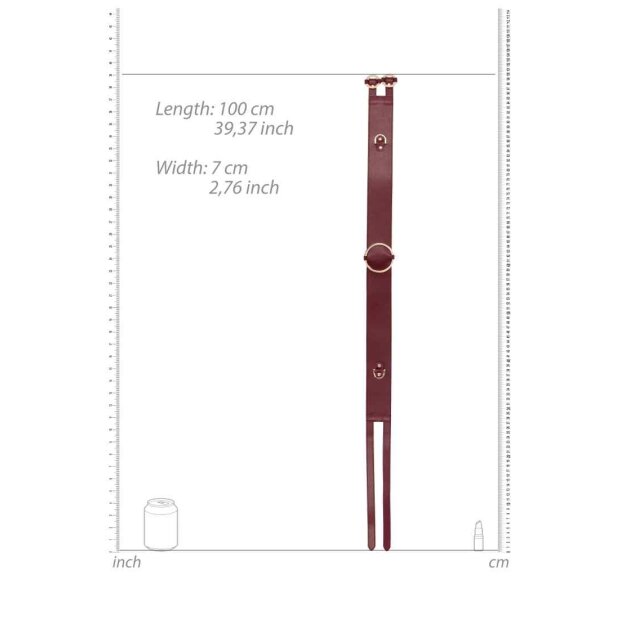 Ouch Halo - Waist Belt S/M- Burgundy