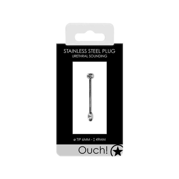 Urethral Sounding Metal Plug 6mm