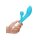 Luminous Agave Vibrator mit Klitorisstimulation Türkis 23,1 cm ⌀ 3,6 cm