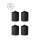 Tease Candles - Disobedient Smell - 4 Pieces - Black - 175 g