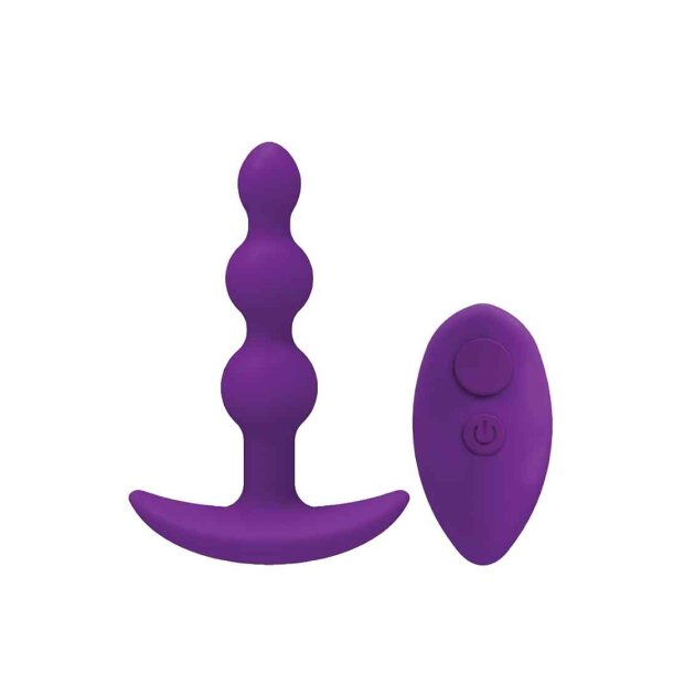 A-Play - SHAKER - Silicone Anal Plug with Remote - Purple