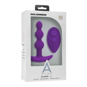 A-Play - SHAKER - Silicone Anal Plug with Remote - Purple