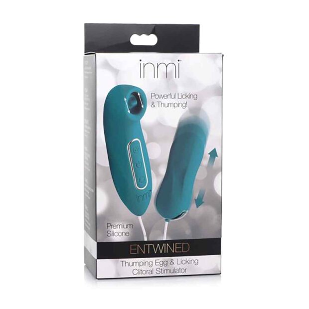 Entwined 3X Thumping Egg & Licking Clit Stimulator