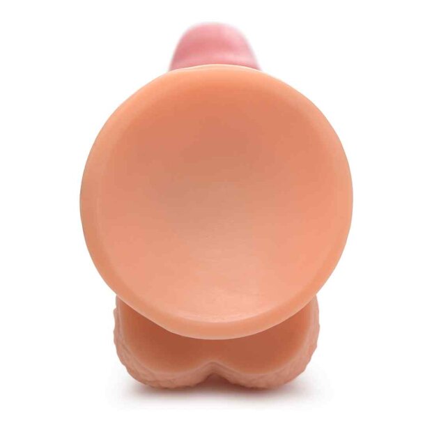 POP 7.5" Dildo with Balls - Light