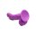 POP Dildo with Balls - Purple 19cm