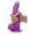 POP Dildo with Balls - Purple 19cm