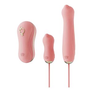 Zalo UNICORN Vibrating Thrusting Set Sextoy Set Pink 3...