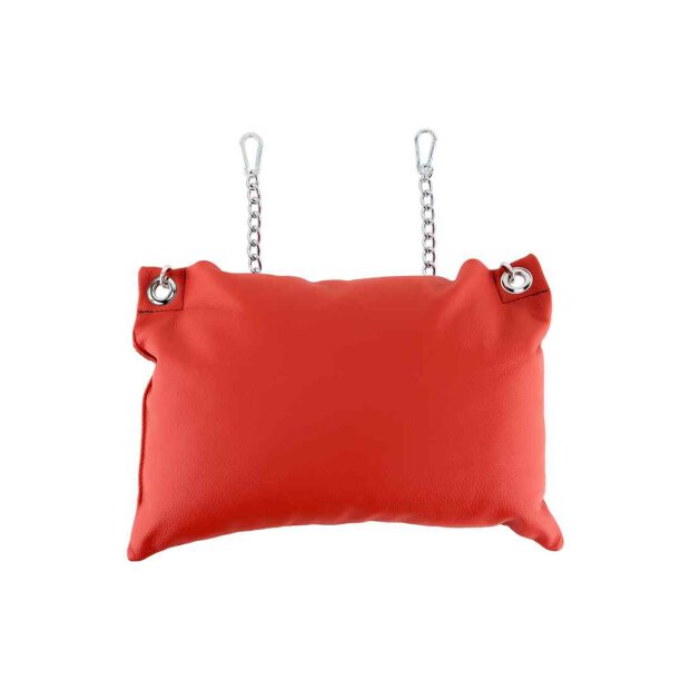 Leather pillow - Red