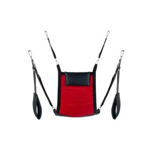Rectangular canvas sling - 4 points - Full set - Red