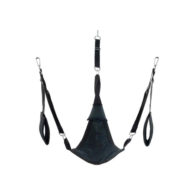 Triangle canvas sling - 3 or 4 points - Full set - Black