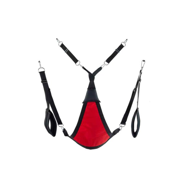 Triangle canvas sling - 3 or 4 points - Full set - Red