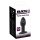 Black Velvets Twist Butt Plug Vibro-Analplug Schwarz ⌀ 3,9 cm
