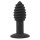 Black Velvets Twist Butt Plug Vibro-Analplug Schwarz ⌀ 3,9 cm
