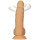 Naked Addiction Rotating & Vibrating Dong with Remote Caramel 20 cm