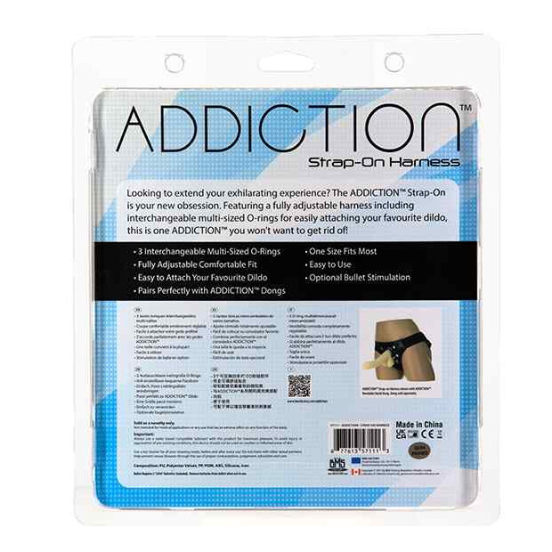 Addiction Strap-On Harness One Size Fits Most Schwarz