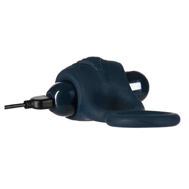 Lux Active Triad Vibrating Dual Ring Klitoris-Stimulation Schwarz