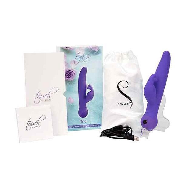 Swan Trio Rabbit Vibrator Lila